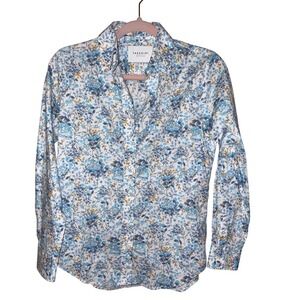 The Shirt by Rochelle Behrens ditsy floral button front shirt top XS